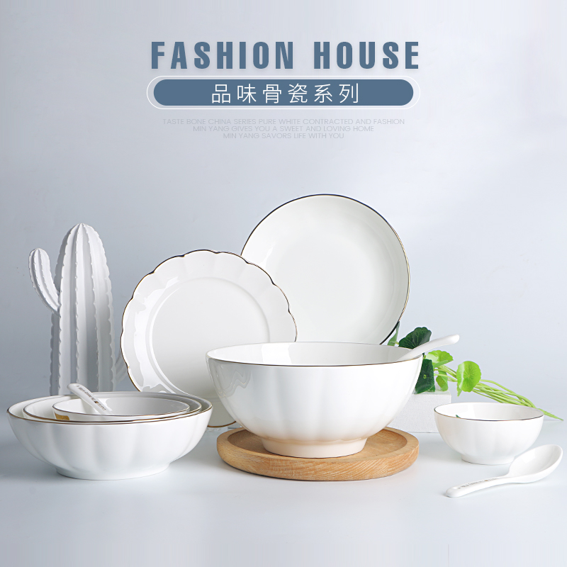 敏杨欧式风品味西餐水果沙拉碗