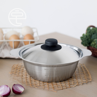一盖两锅，自由搭配。【支持洗碗机】日本进口吉川不锈钢汤锅奶锅