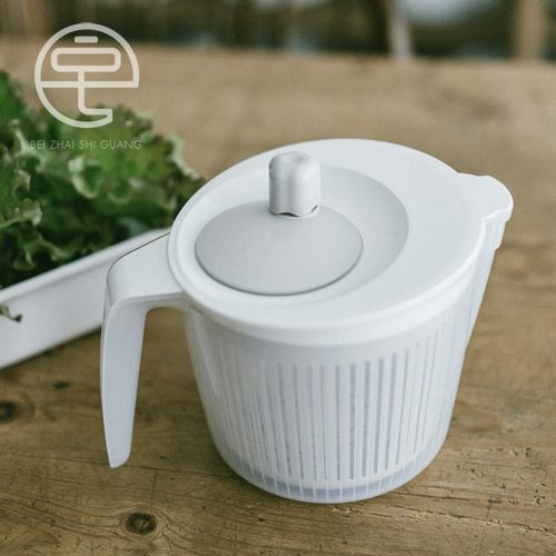 日本进口吉川手摇甩菜器脱水器洗菜沥水盆蔬菜沙拉沥水篮厨房家用