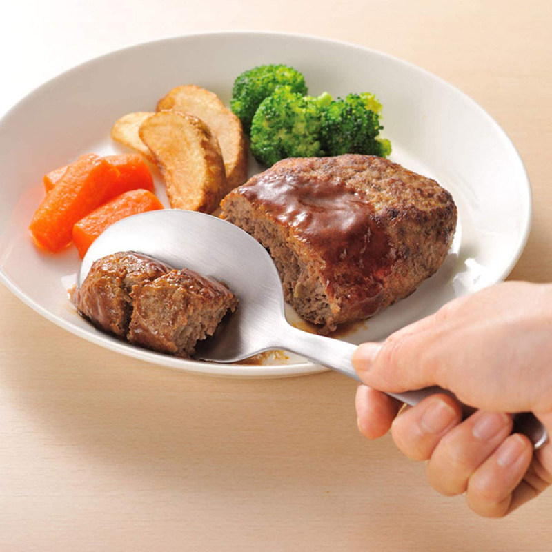 日本AUX创意 分餐勺带锯齿切割勺304不锈钢切汉堡切披萨用,餐饮具,西餐勺,淘宝优惠券,粉丝福利购,淘宝优惠卷