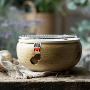 日式 炭火烤炉 烤肉炉家用 碳炉 日本制进口万古烧炭炉烧烤炉木炭