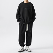 卫裤 大码 运动套装 加肥加大潮流立体印花潮胖子卫衣男装 男士 春秋季