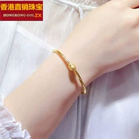 Vòng tay vàng 18K mới nữ mẫu 520 mật khẩu nữ thần 999 vòng tay vàng 24K Vàng ngày Valentine để gửi bạn gái - Vòng đeo tay Cuff vòng tay pnj