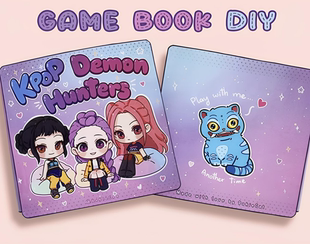 KPOP猎魔女团过家家安静书周边换装解压儿童手工创意diy益智玩具