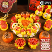 胶东花饽饽生日花样面食醒狮馒头宝宝满月百岁百天周岁抓周花馍馍