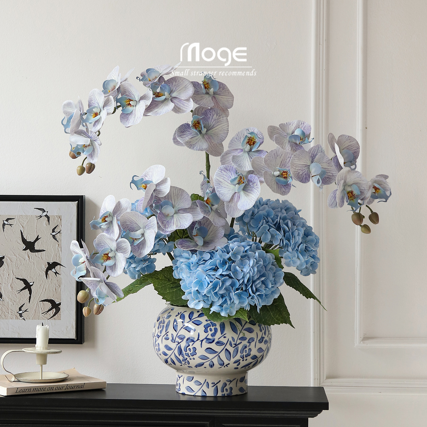 高级感逼真蝴蝶兰仿真花