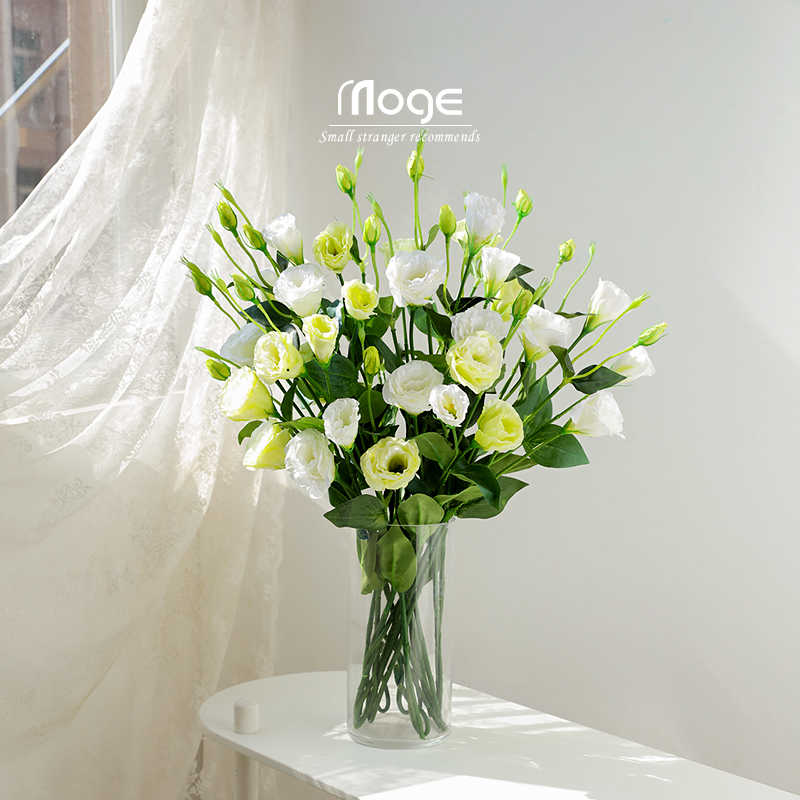 陌歌  洋桔梗仿真花高级感假花摆件家居客厅餐桌插花装饰摄影道具