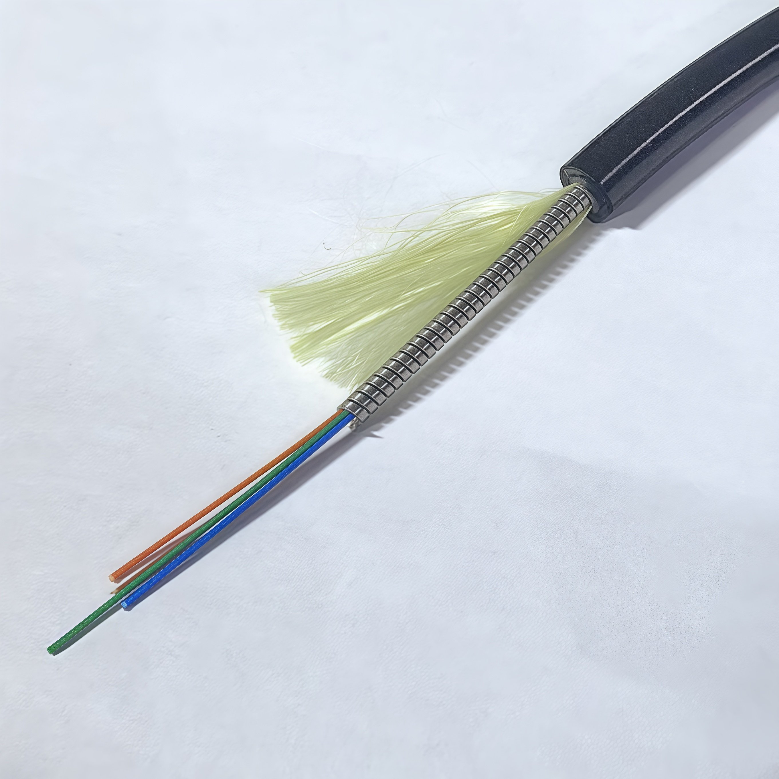 TPU抗拉防海水耐腐蚀水密光纤 1/2/4/6/8/12芯单多模柔性防水光缆