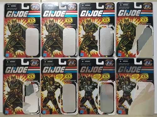 20.12.29 特种部队 GIJOE 25周年 银边初版挂卡背卡 蛇王 扎坦