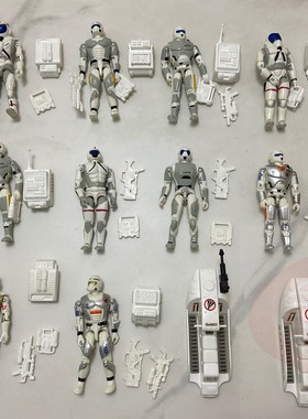 22.12.23 老版 兰纳德 星际警察 兵人 皮筋人 霹雳人 带配件 3.75