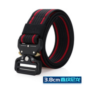 带 快扣皮带登山裤 锌合金扣头眼镜蛇帆布尼龙战术腰带男女工装 裤