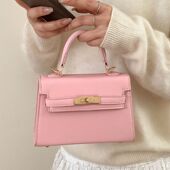 时尚 凯莉包mini小包包女2026新款 潮百搭ins手提斜挎包时髦单肩包