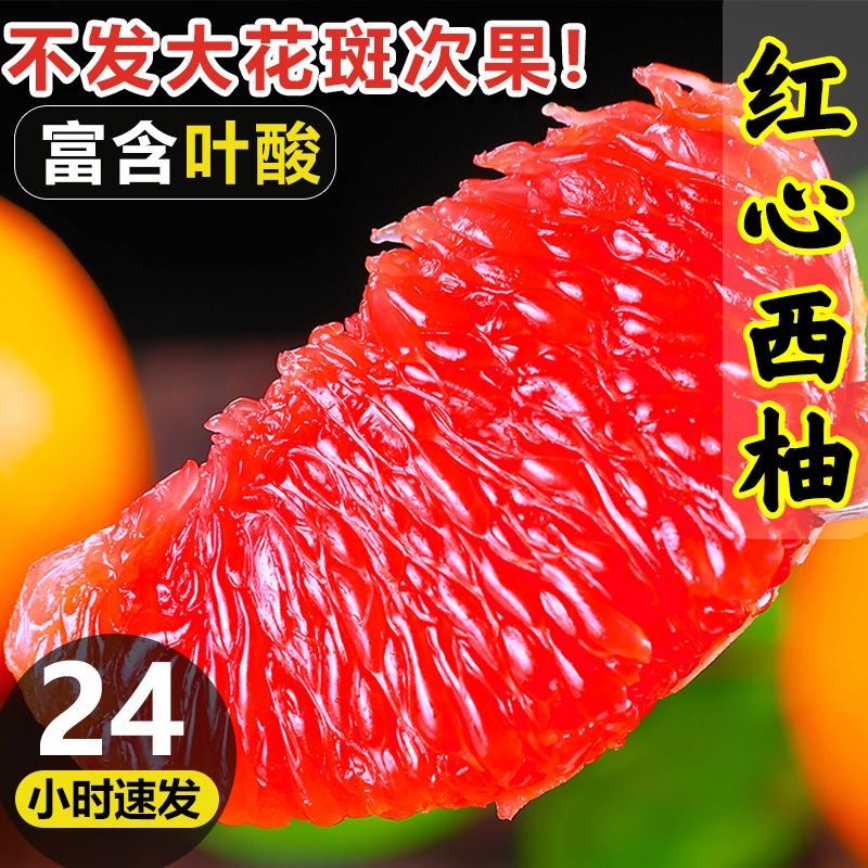 福建红心西柚5斤 新鲜水果蜜柚孕妇茶饮料酱佳品南非红肉柚子包邮
