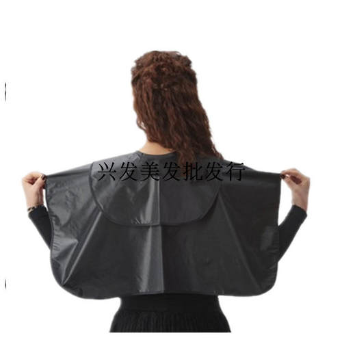 美发双层围布焗油披肩防水理发店专业高档染发洗头烫发胶质披肩