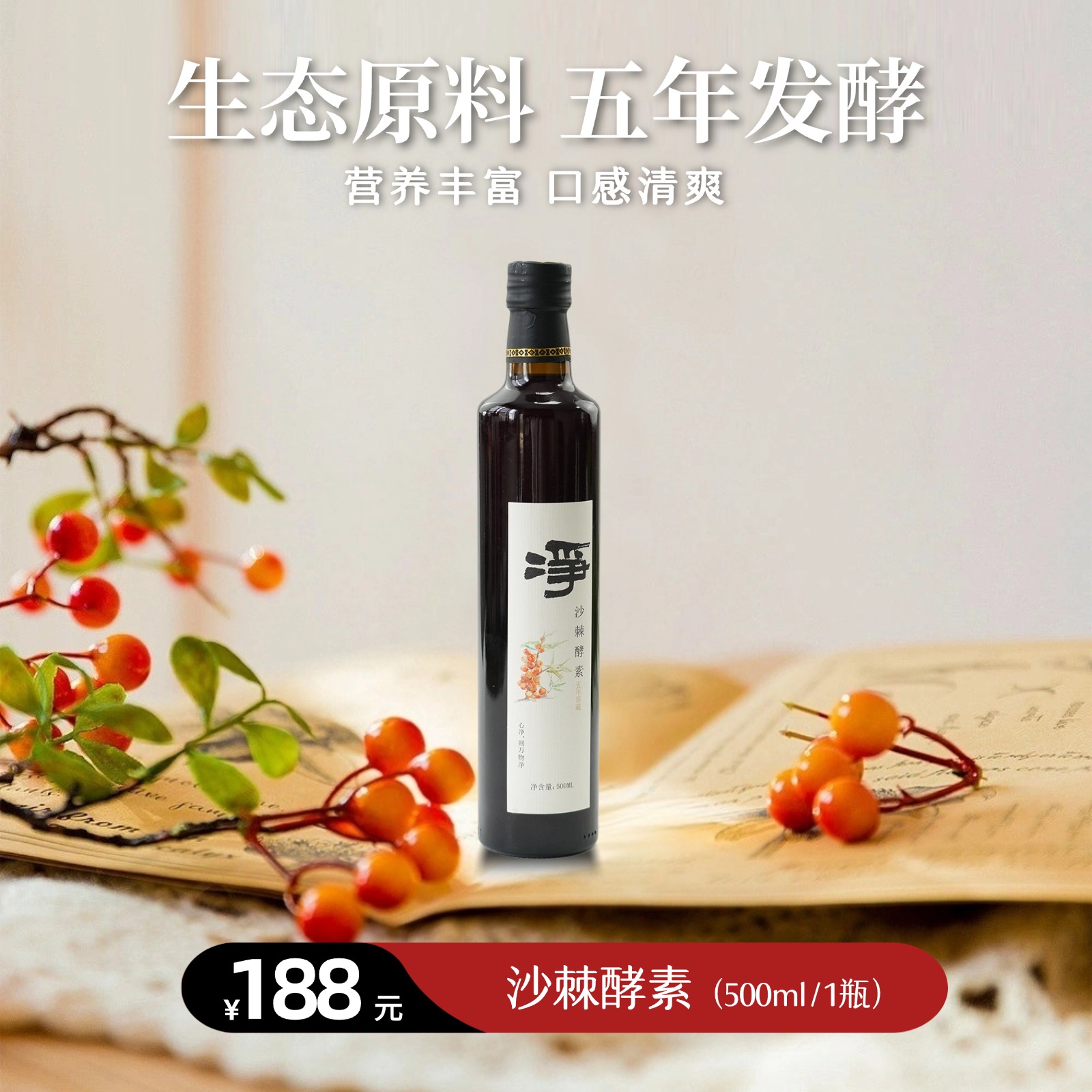净斯五年窖藏沙棘酵素饮品
