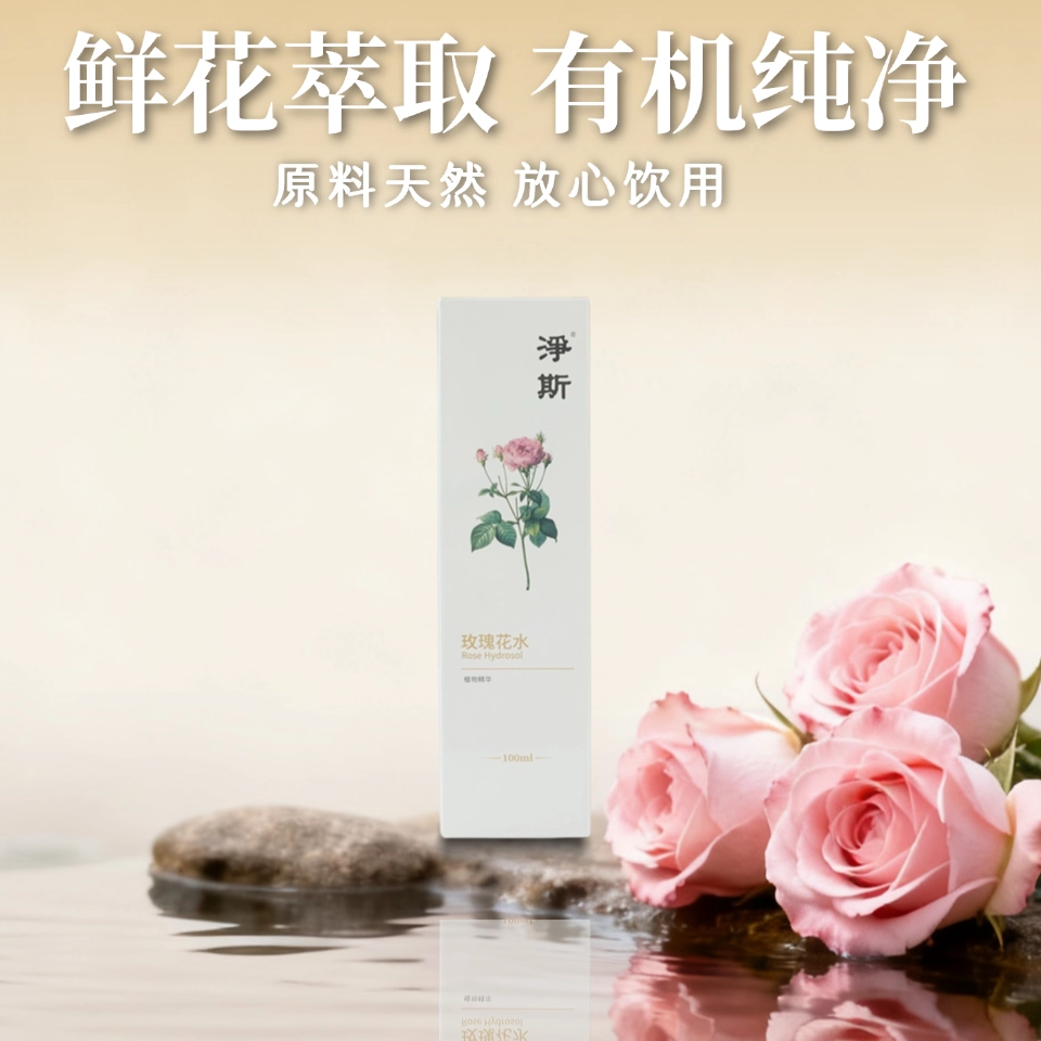 净斯玫瑰花水100ml食用级原料