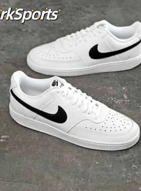 NikeCourtvisionLow 低帮耐磨板鞋白黑小白鞋CD5463-101#送礼推荐