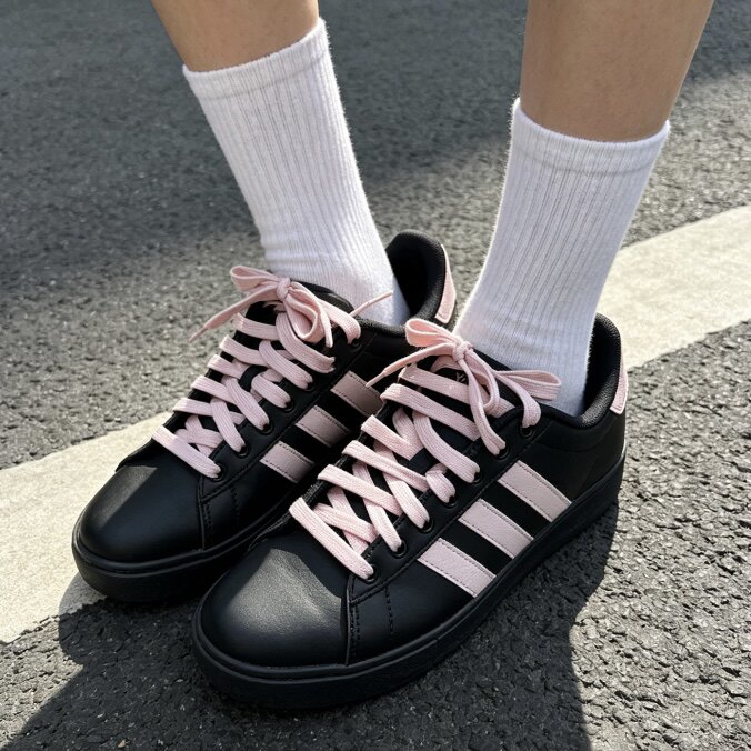Adidas/阿迪达斯Daily 4.0女子板鞋 26秋季黑粉可爱休闲鞋运动鞋