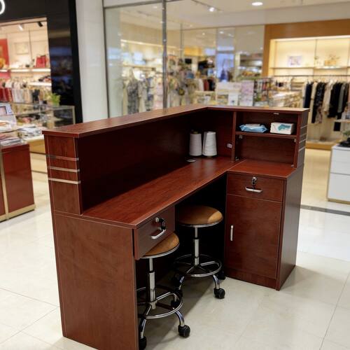 转角收银台公司前台饭店吧台服装奶茶店美容院柜台接待台