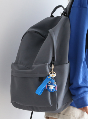 NR森系纯色大容量双肩包女书包男大学生轻便旅游登山包背包女双肩