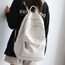 NR百搭纯色大容量背包男双肩包书包女初中生登山包双肩背包电脑包