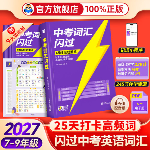 闪过词汇】让你简单记背中考单词