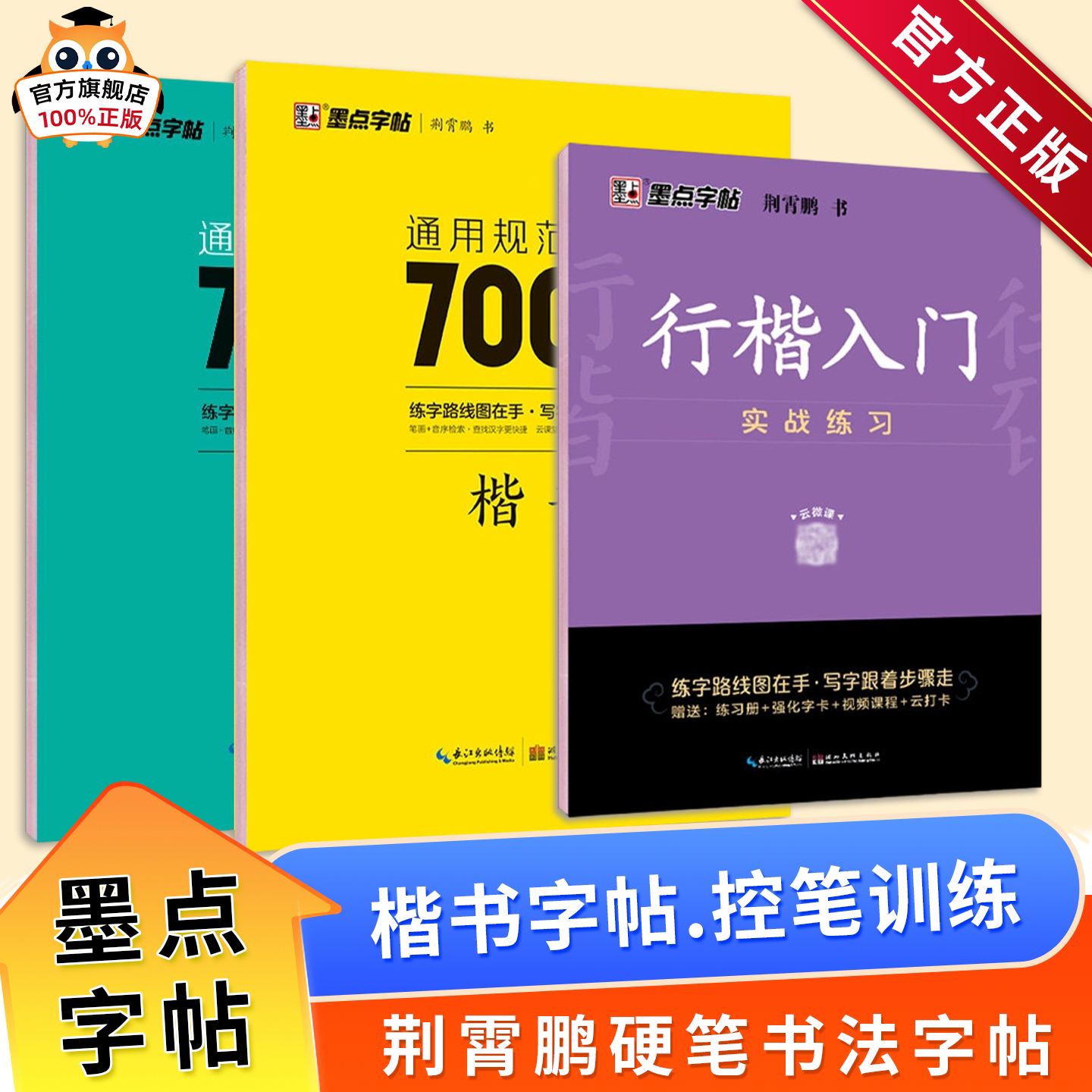 墨点字帖荆霄鹏行楷字帖成人练字行楷入门初中生高中生常用7000字钢笔临摹练字帖基础教程成年男生女生控笔训练专用硬笔书法练字本