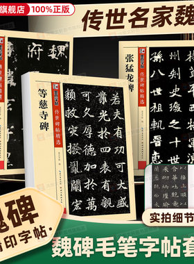墨点魏碑字帖张黑女墓志张猛龙碑董美人墓志毛笔字帖传世碑帖精选原碑原帖书法教程湖北美术出版社毛笔书法临摹字帖毛笔楷书字帖