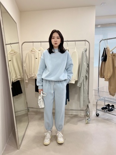 圆领休闲百搭宽松两件套 新款 widelia加绒运动卫衣套装 女2024冬季