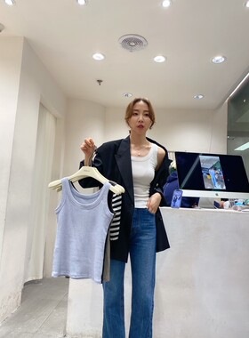 widelia内搭吊带上衣女2025夏季新款圆领打底白色显瘦防走光背心