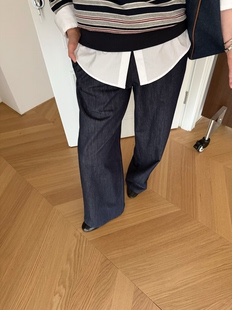 widelia2026春夏韩版宽松显瘦百搭休闲裤女高腰直筒阔腿长裤子