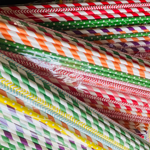 手工棉花糖机专用纸棒一次性35cm彩色纸棍代替竹签纸棒棍子材料