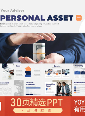 国际化高级感个人资产管理咨询金融基金经理谈判协作计划PPT模板