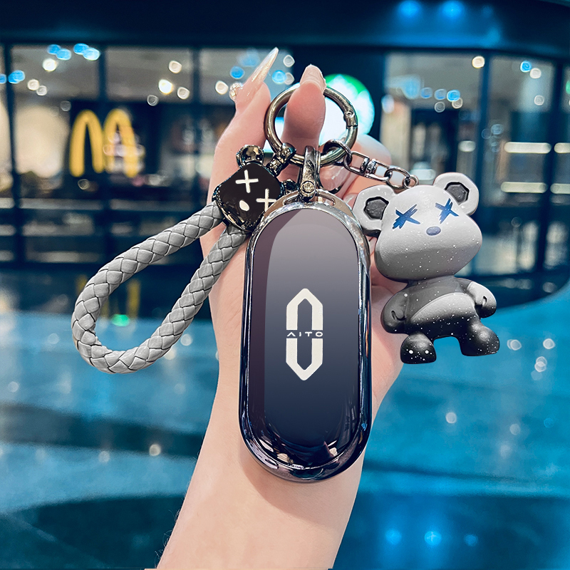 问界m9钥匙套m7新m8华为m5车ultra扣壳2025款25卡片专用高级男女