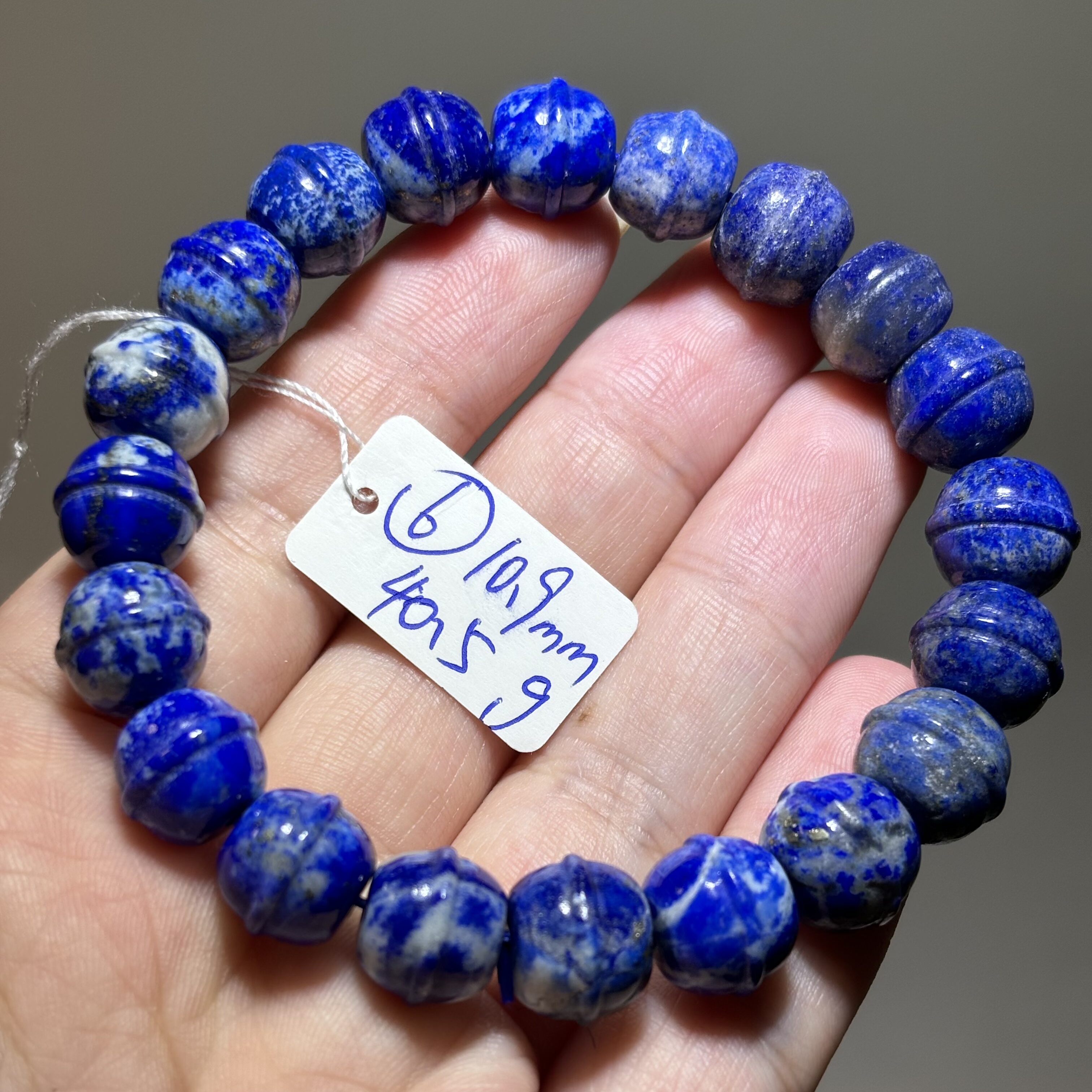 天然青金石手链铃铛手串单圈手链手串 一物一图