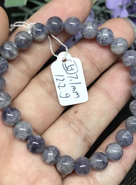 堇青石浅蓝色水晶一物一图