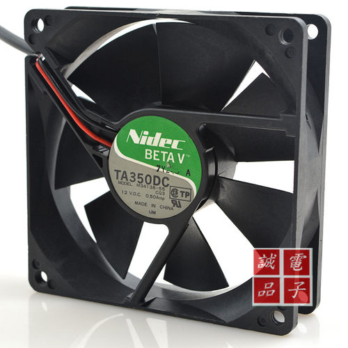 NIDEC TA350DC M33503-57G2 9025 12V 0.50A 三线双滚珠散热风扇