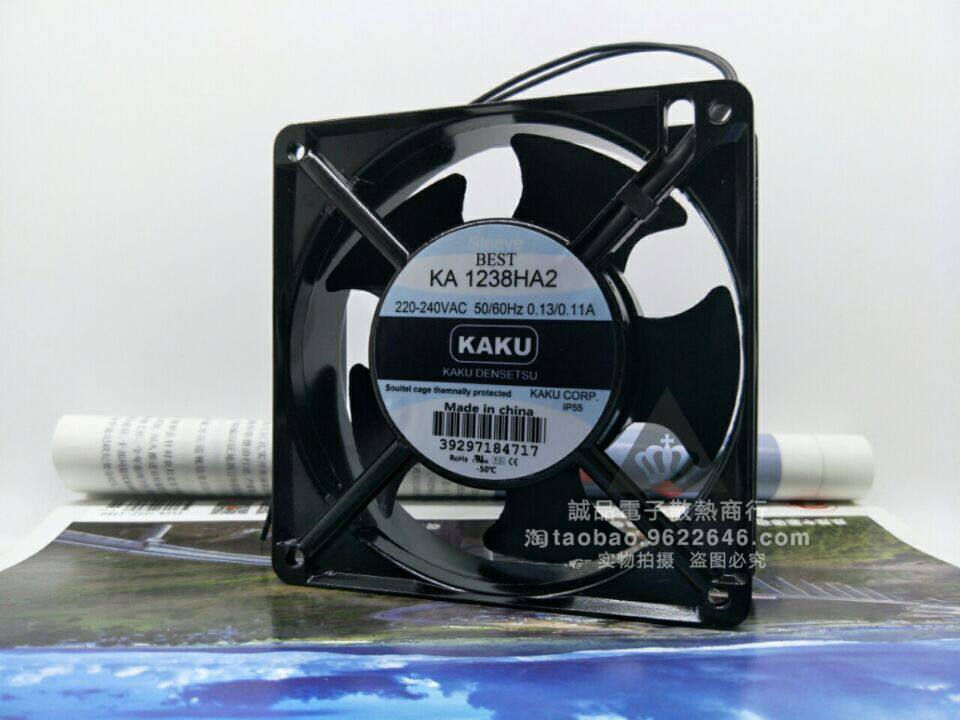 全新 KAKU卡固 KA1238HA2 220V 0.14A 12038 12CM 耐高温散热风扇