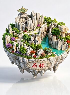 昆明石林阿诗玛3D浮雕金属冰箱贴