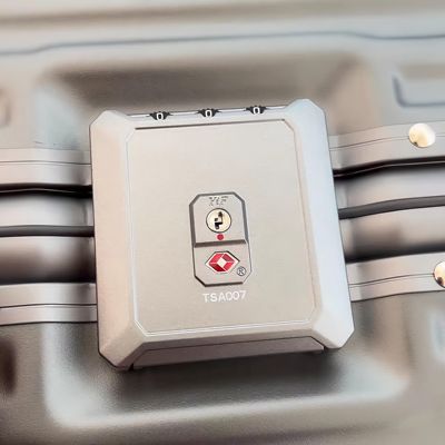 TSA18088行李箱海关密码锁 TSA007铝框拉杆箱配件 方形密码锁
