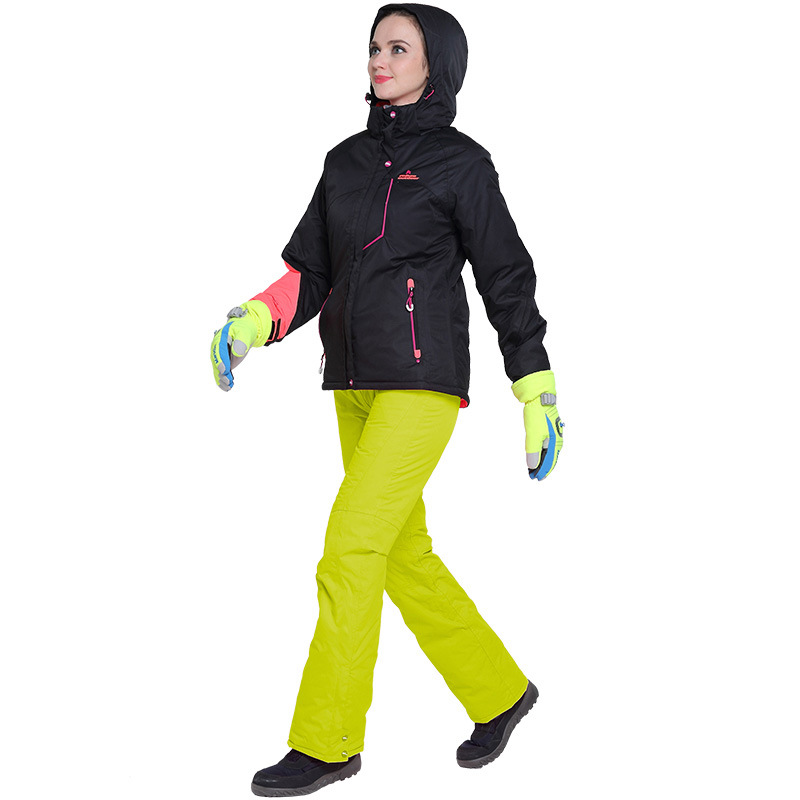 跨境电商新款PHIBEE菲比小象女士滑雪服外套防风防水加厚保暖套装