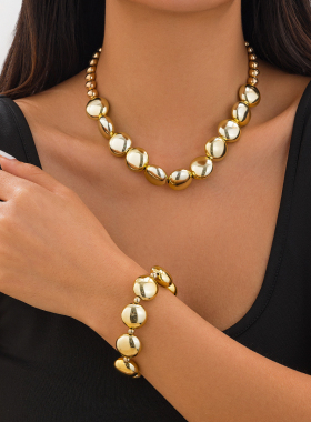 几何ins欧美朋克风CCB新款项链