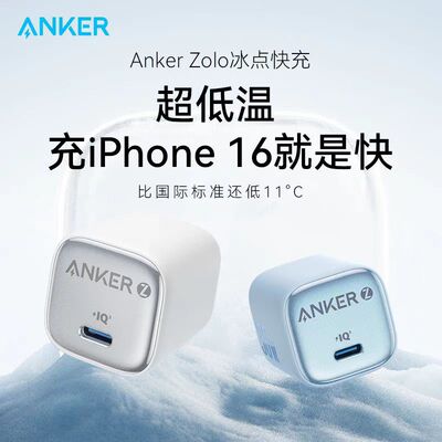 Anker安克快充头充电器快充PD30W/20W手机充电头冰点A2698/A2699