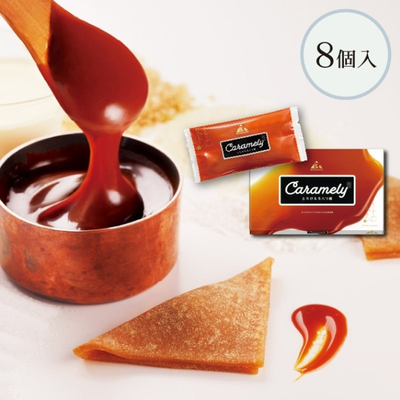 日本辻利canamely焦糖夹心生八桥麻薯大福点心甜品礼盒进口零食