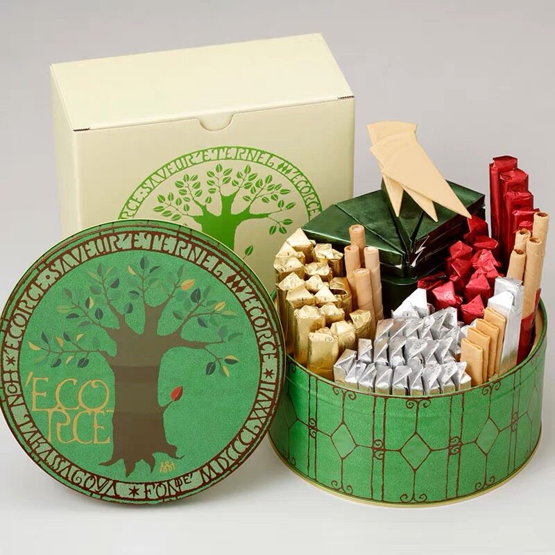 日本进口本高砂屋巧克力蛋卷饼干曲奇早餐甜品低糖伴手礼礼盒零食