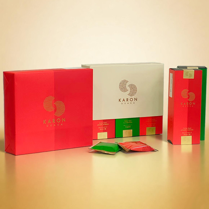 现货特价日本KARON OSAKA机场限定宇治抹茶草莓夹心饼干礼盒进口