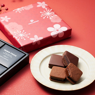日本vanillabeans厚切生巧克力夹心饼干蛋糕贵妇甜品礼盒进口零食