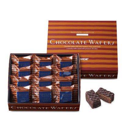 日本ROYCE榛子酱牛奶巧克力威化饼干甜品早餐礼盒北海道进口零食