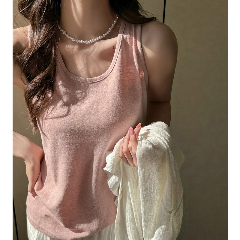 夏季韩版宽松吊带背心女内搭春打底高级感休闲百搭基础款上衣ins