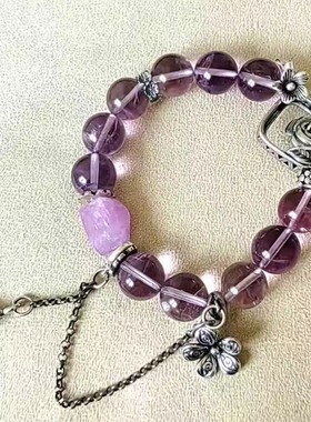 女玻利维亚紫水晶国潮风仙气手链